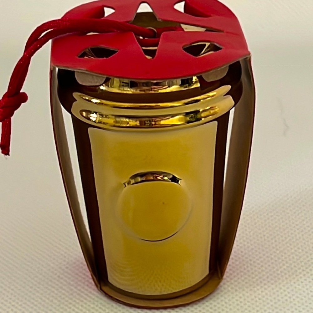 2014 Starbucks Metallic Gold Ornament